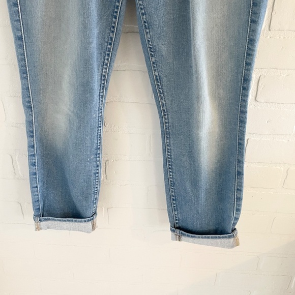 7 for all mankind Kimmie Crop Ankle Denim jeans Light wash Mid rise Sz 30 - Picture 5 of 16